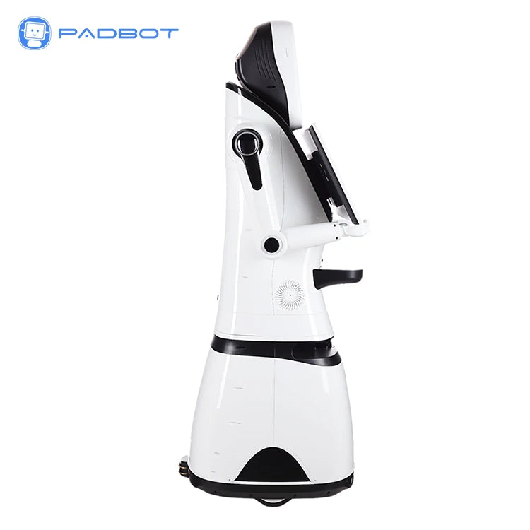 Robot d'accueil à double écran PadBot X3, guide showroom intelligent
