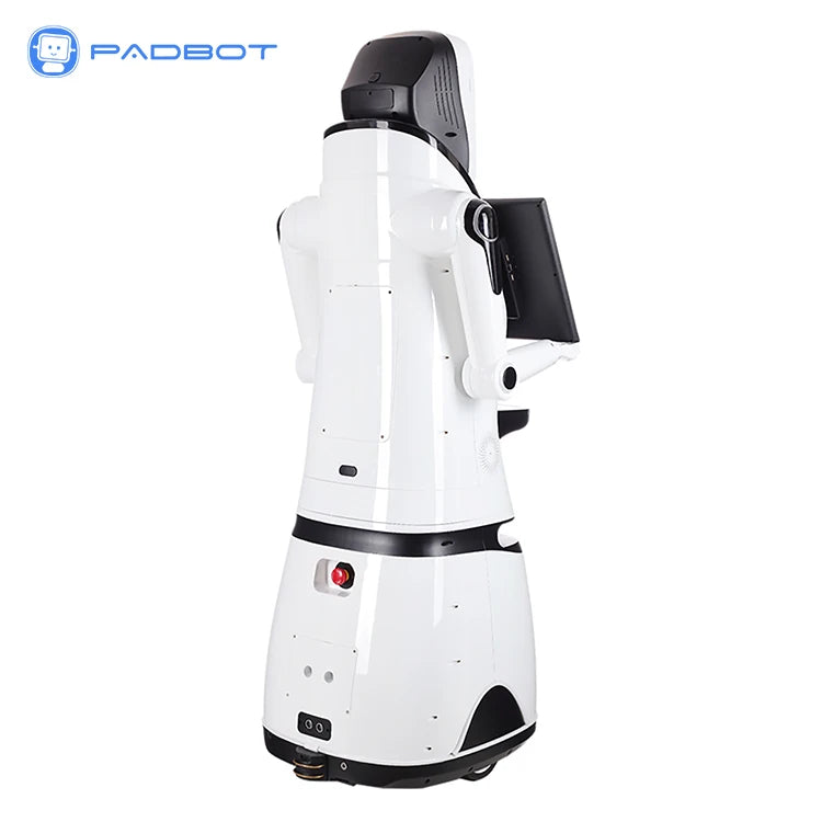 Robot d'accueil à double écran PadBot X3, guide showroom intelligent