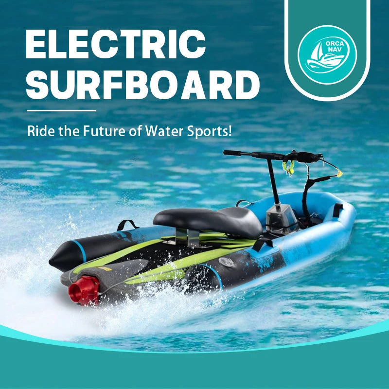 Planche de surf électrique carbone 2025 haute puissance avec flotteur