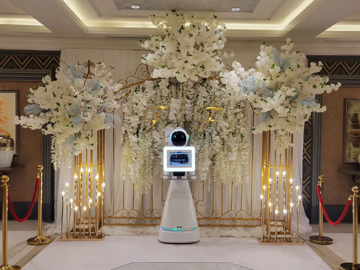 Robot IA MC-1061 Boîtier de Photo Booth Rotatif 360°