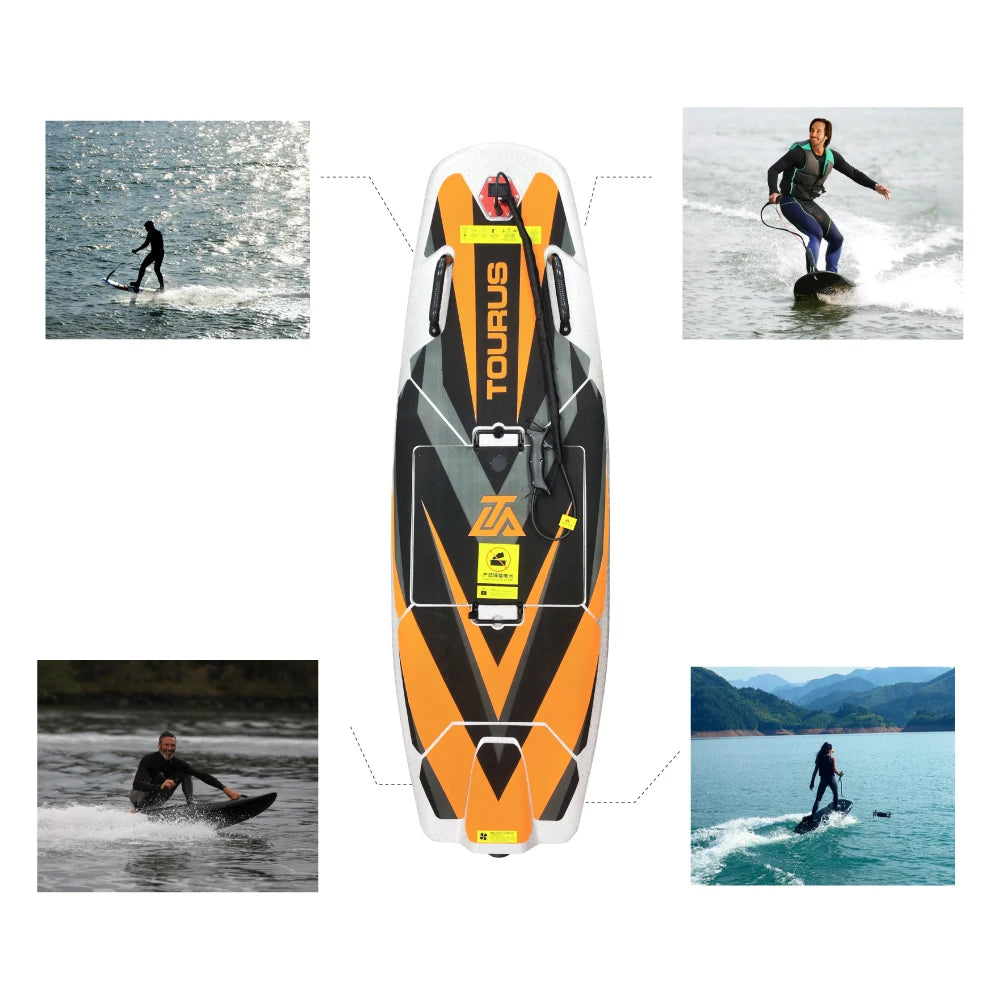 Planche surf électrique personnalisée TOURUS Jetsurf 178x60 cm