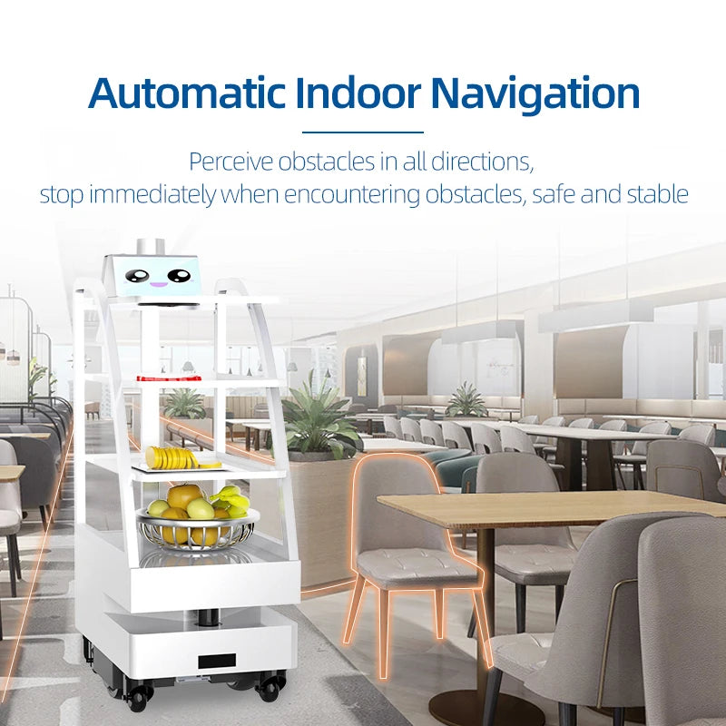 Robot de livraison de nourriture Hussar ultra-rapide, autonome, capacité 60 kg