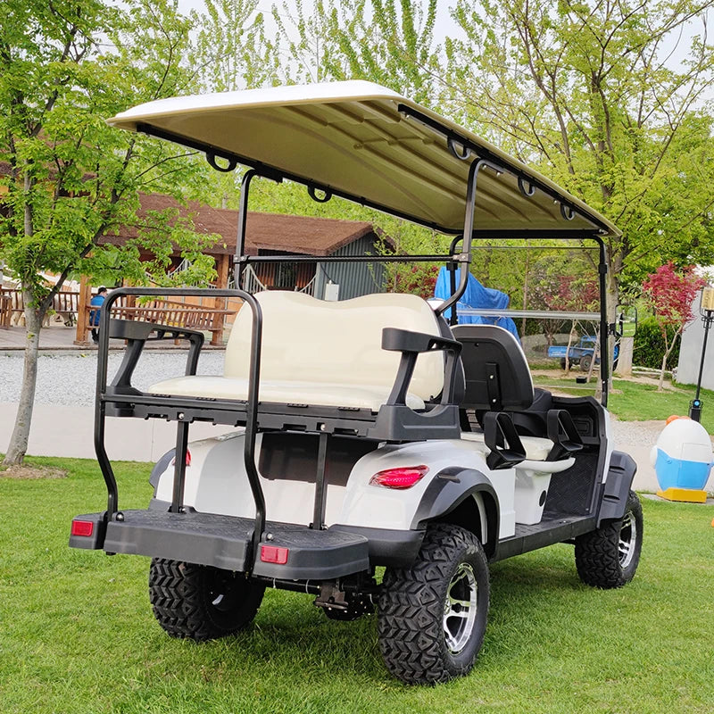 Buggy de golf électrique 4 places, véhicule tout‑terrain basse vitesse