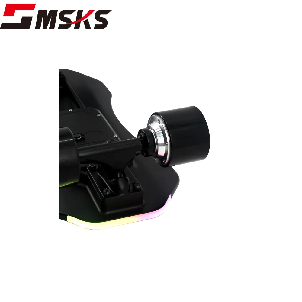 Skateboard électrique CE Dual Sensor 15 km/h noir PU