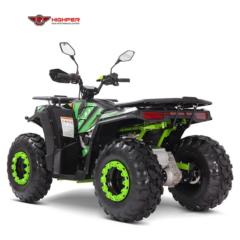 Quad Tout-Terrain Électrique 72V 4x4 Adultes HighPer Puissant Agricole