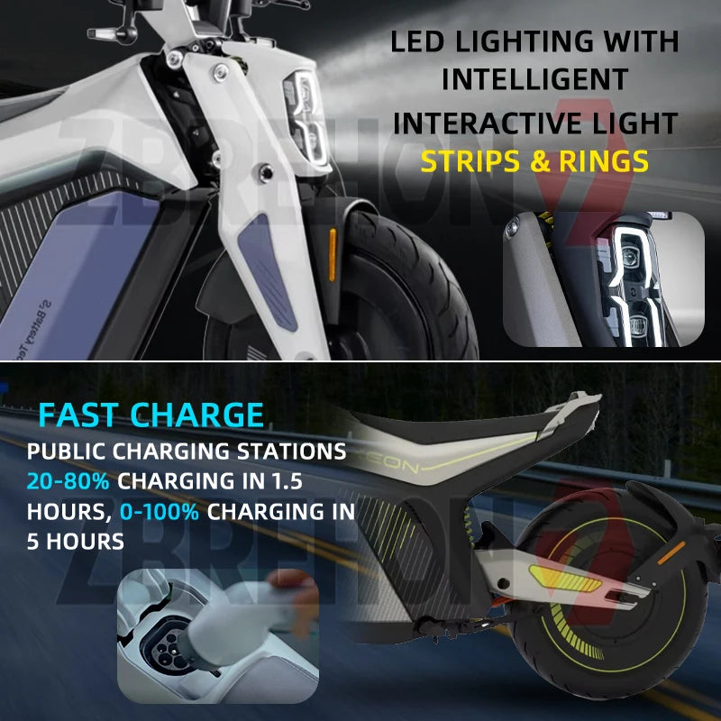 Moto Électrique Haute Vitesse NAXEON I AM – 110 km/h