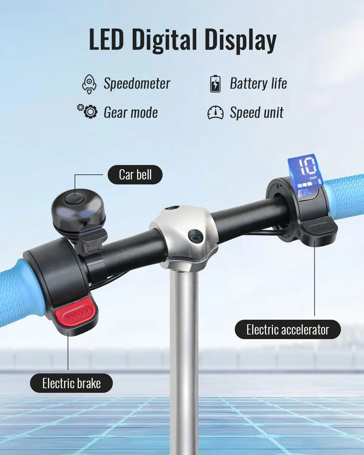 Gyroor H40 Scooter Électrique Enfant 6,5 Pouces Pliable