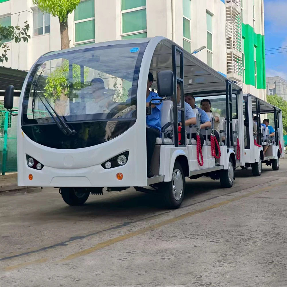 Tramway électrique 29 places PMSM 96V 15kW 300Ah