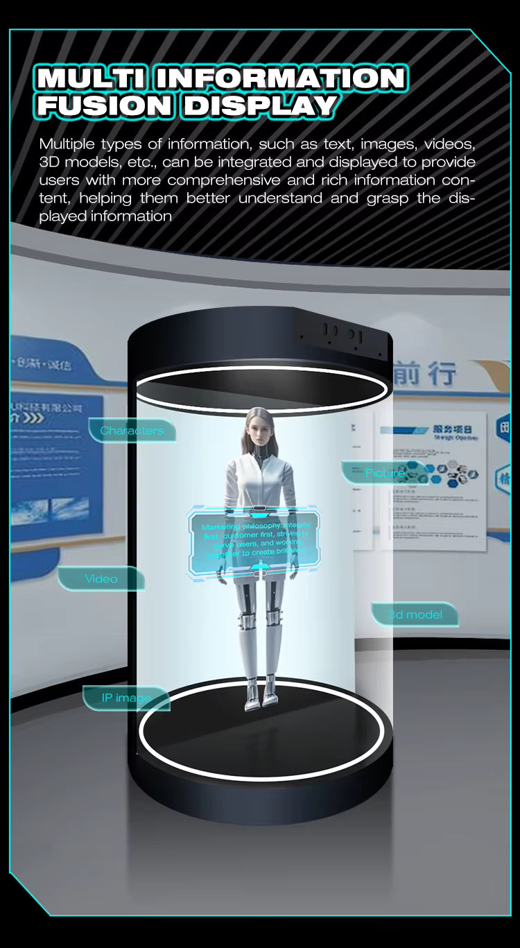 Écran holographique interactif Plug‑Play Affichage 3D immersif