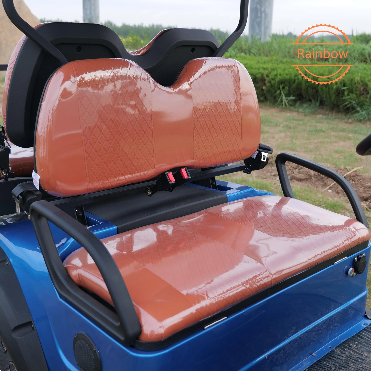 Chariot de golf électrique 4 places - 5 kW, 48 V, cadre acier