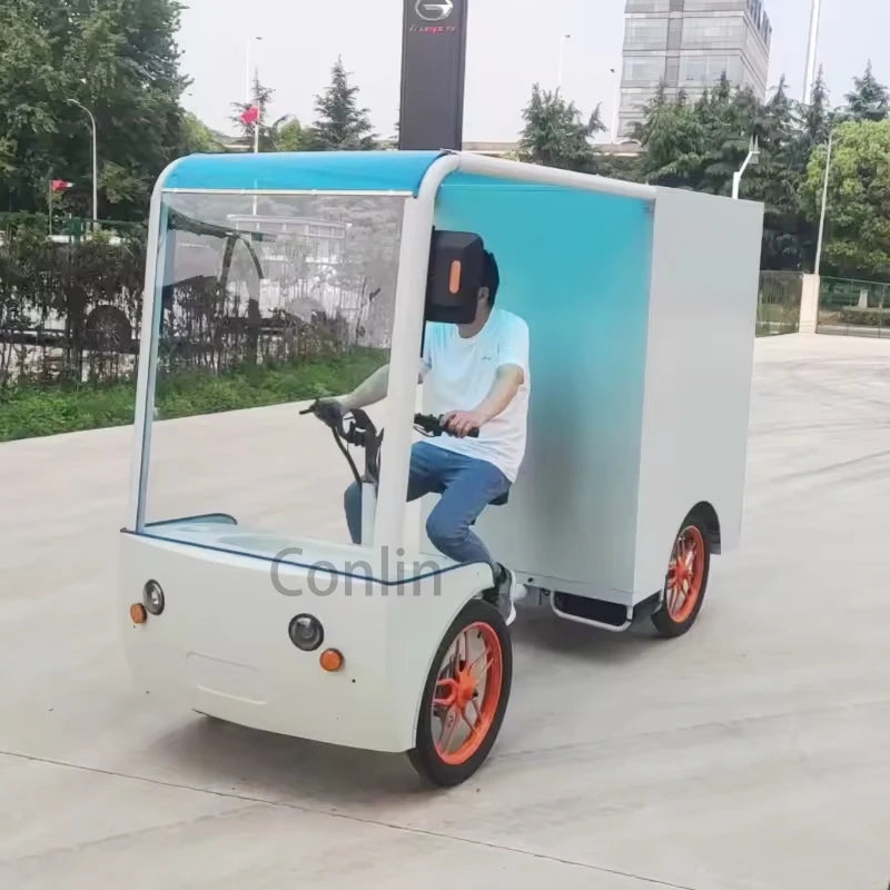 Véhicule cargo électrique à quatre roues, haute capacité, batterie 48V