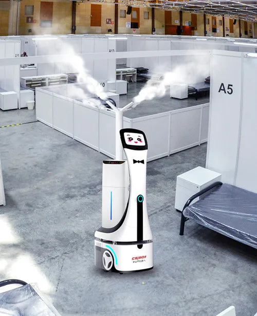 Robot de désinfection autonome à pulvérisation multi‑points – Nettoyage rapide