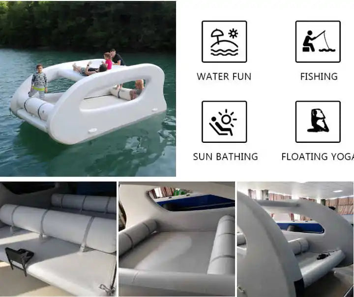 Yacht gonflable de luxe électrique solaire 2-8 personnes