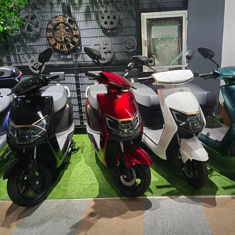 Scooter Électrique Haute Puissance 1200W 100km Portée Longue pour Adultes