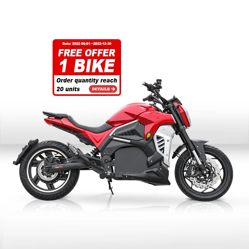 Moto électrique haute vitesse 110 km/h 8000W cadre acier