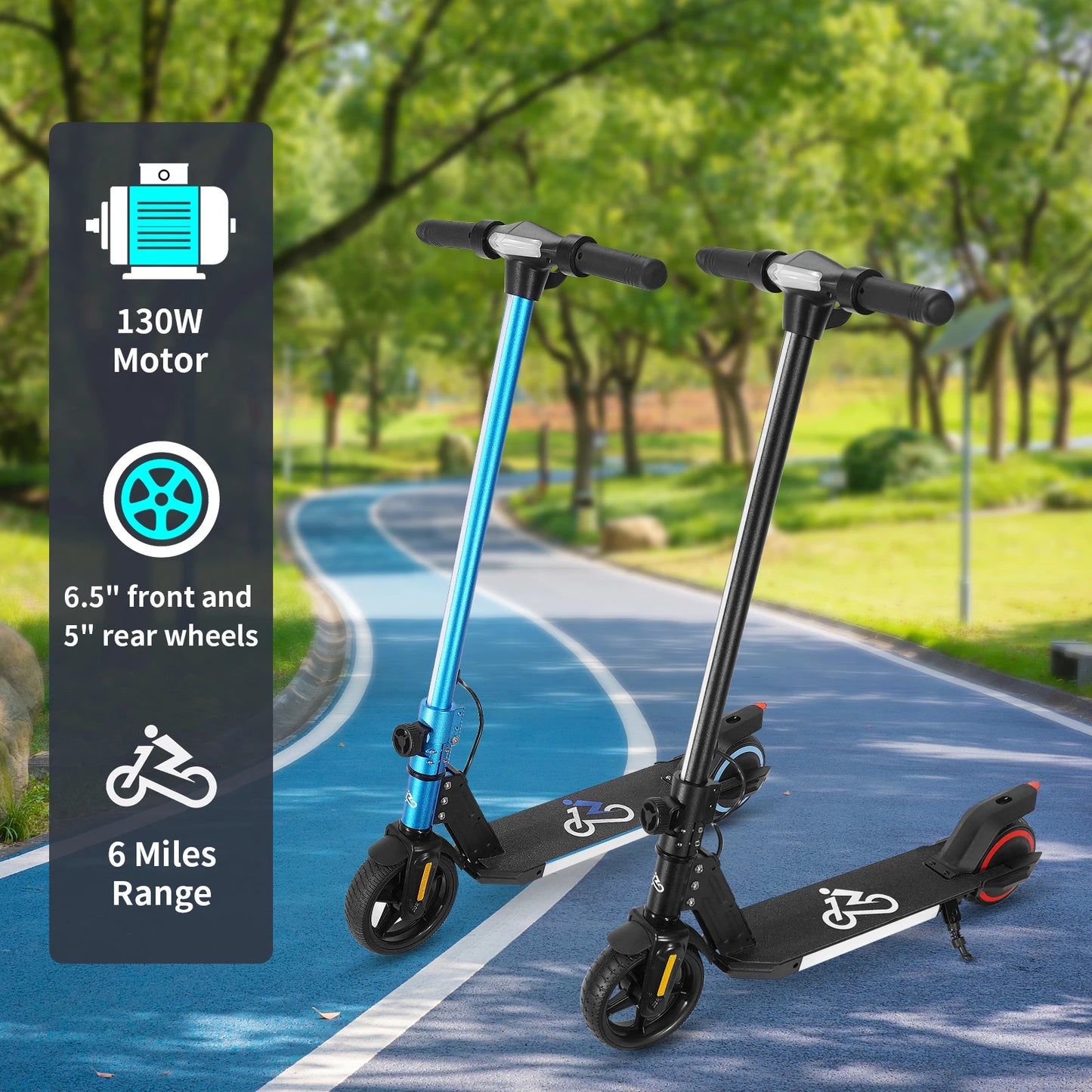 Trottinette Électrique Enfant 2 Roues LED Pliable 5 Modes