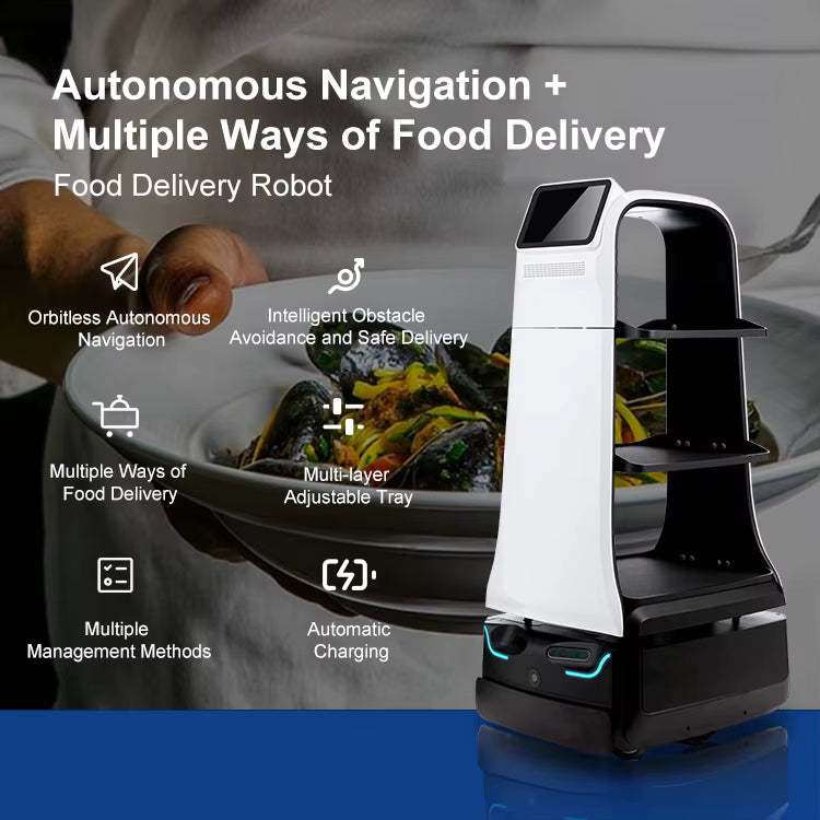 Robot de Livraison Alimentaire PadBot W3 Autonome 3 Étages
