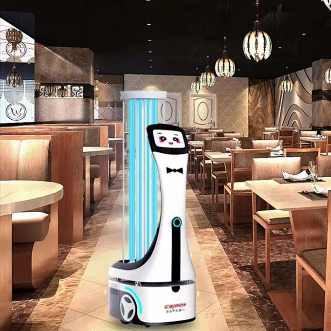 Robot de désinfection autonome à pulvérisation multi‑points – Nettoyage rapide