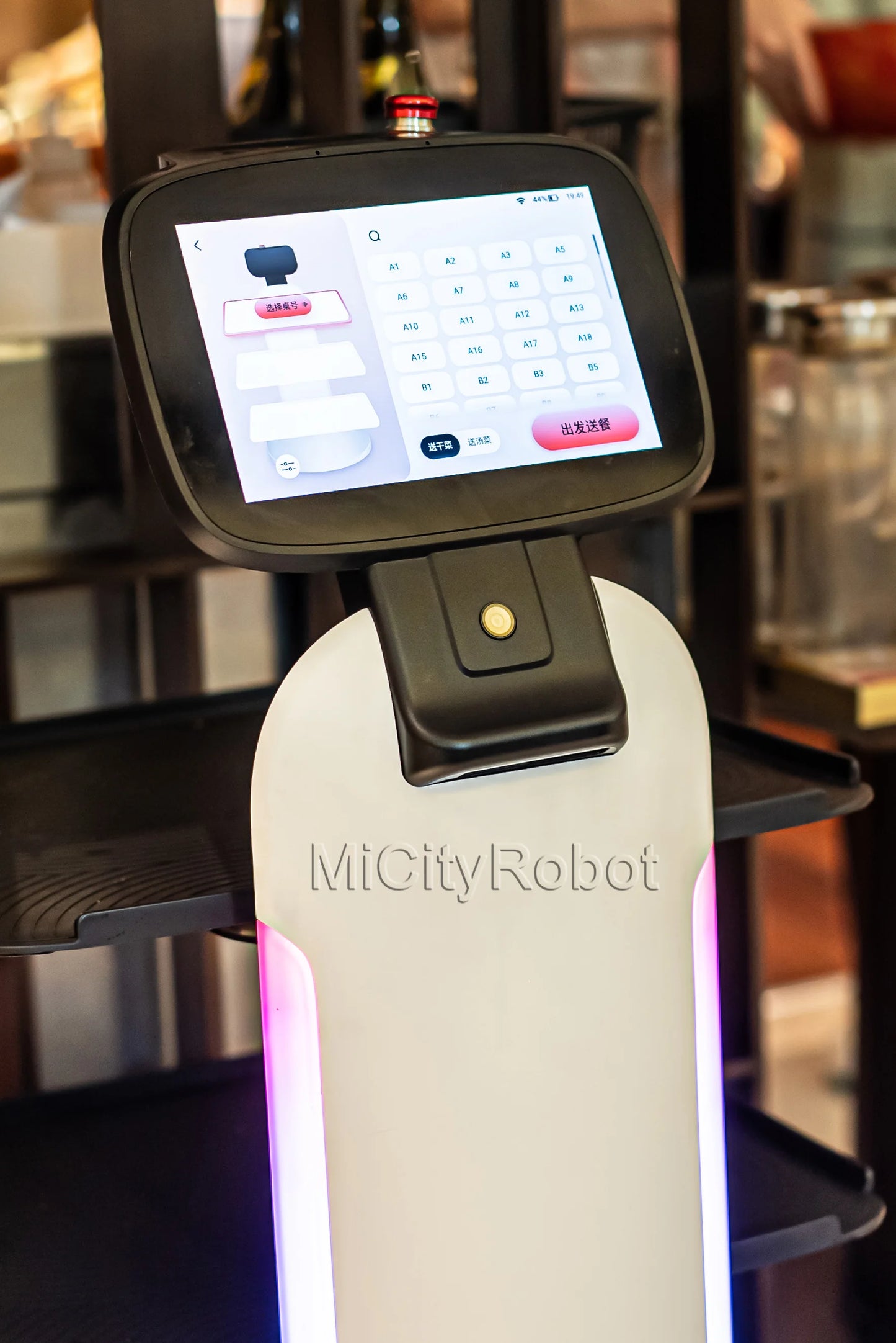 Robot Service Restaurant Burger Acier Inoxydable Haute Performance
