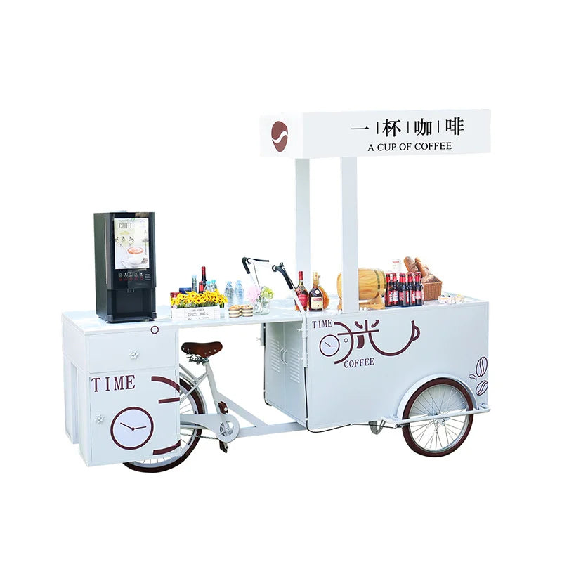 Chariot à Glace Chic sur Vélo – Trolley Écologique pour Snacks