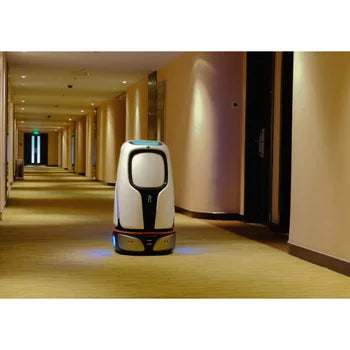 Robot de livraison autonome pour hôtels avec écran 24 pouces