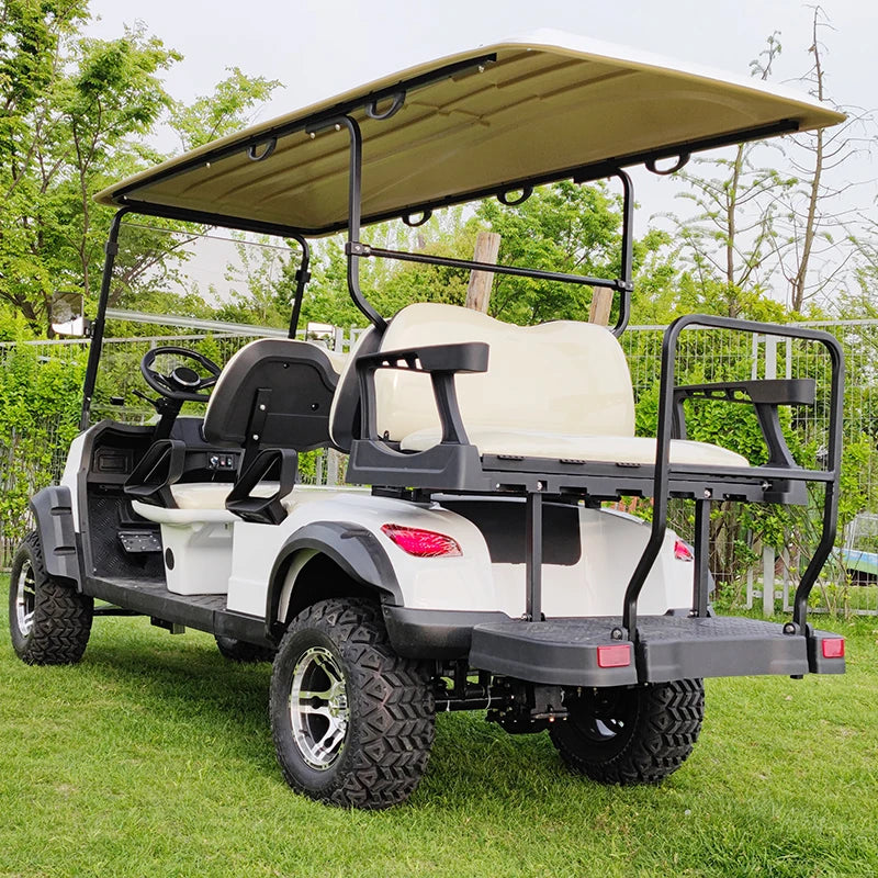 Buggy de golf électrique 4 places, véhicule tout‑terrain basse vitesse