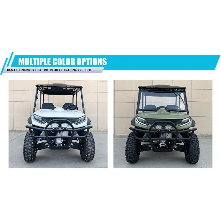 UTV électrique 4 places tout‑terrain Kingwoo 72V 150Ah