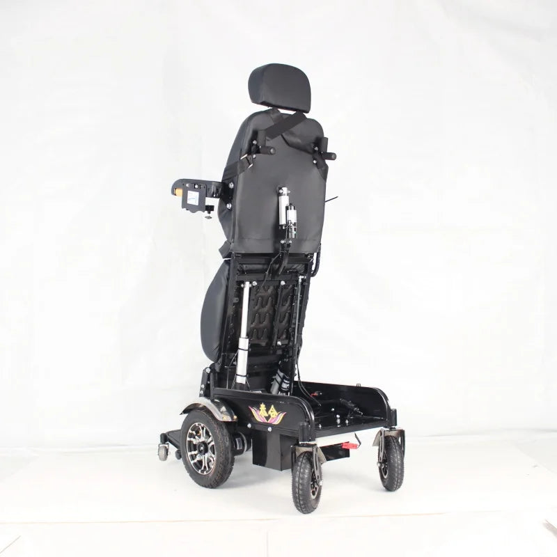 Fauteuil roulant électrique luxe cuir, fonction de station debout