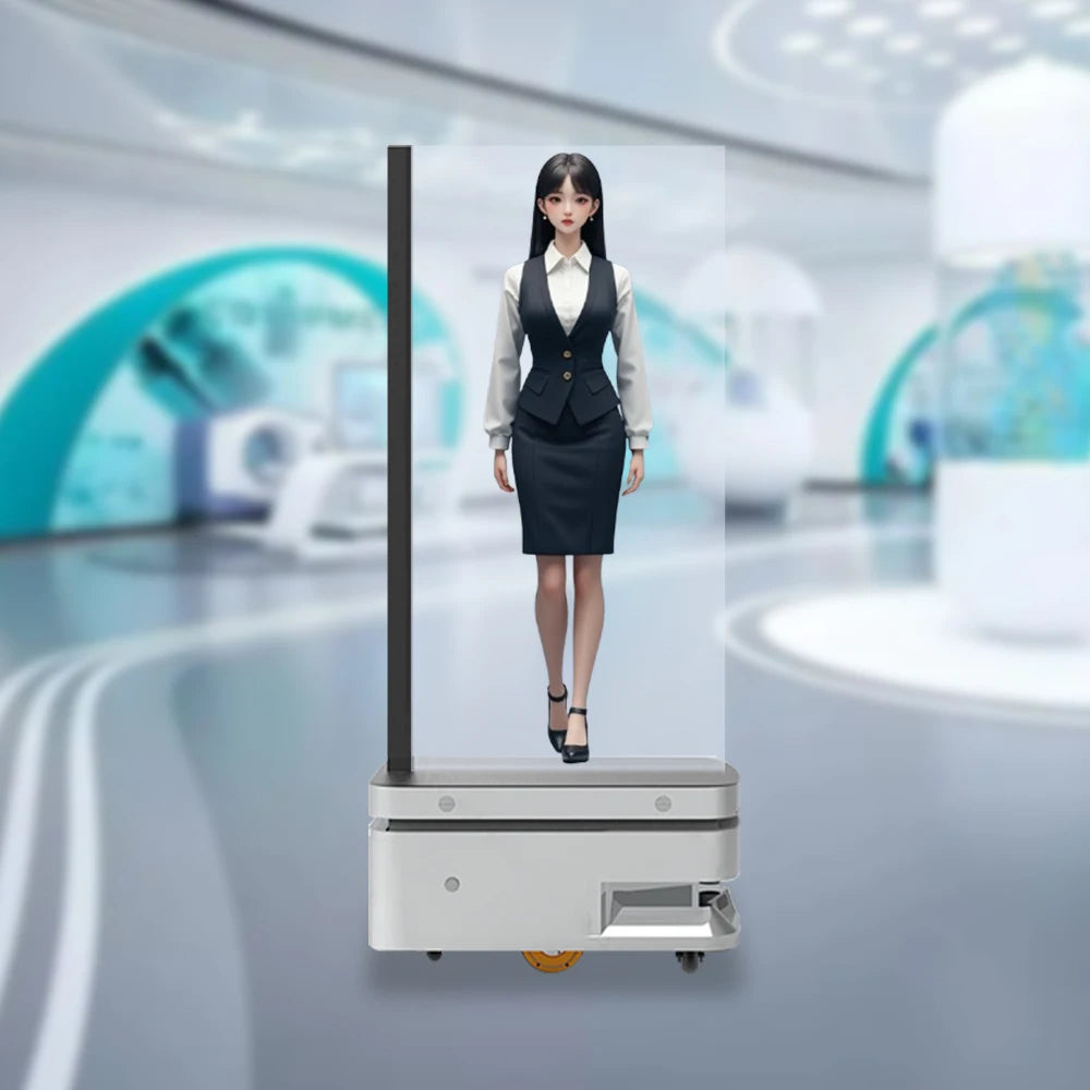 Terminal interactif indoor tout-en-un holographique 75 pouces HD avec IA