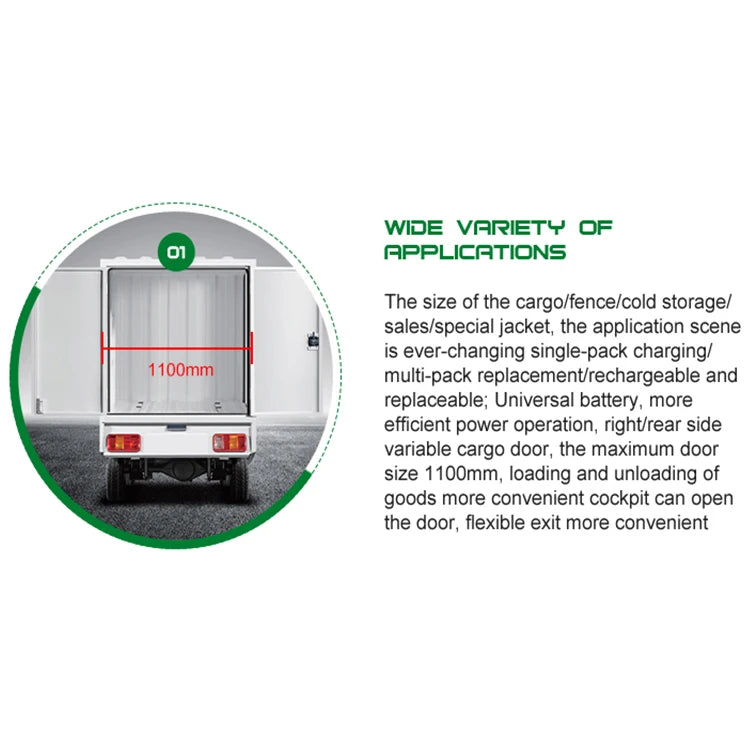 Camion de Livraison Électrique Mini Haute Vitesse pour Adultes