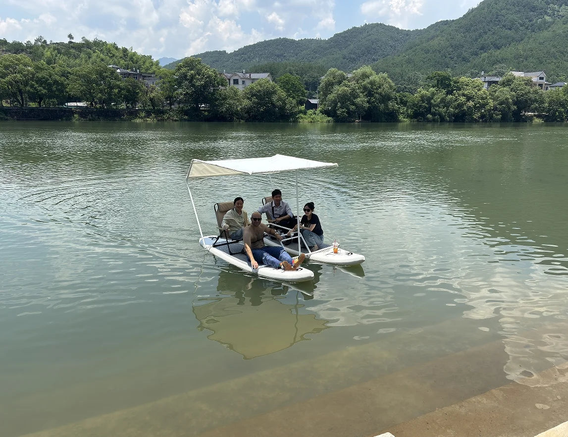 Catamaran gonflable hautes performances SUP 2 places PVC renforcé