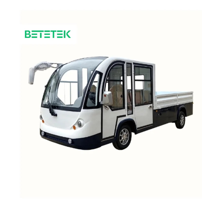 Camion électrique compact 2 places, 8 sièges, 100 km d'autonomie