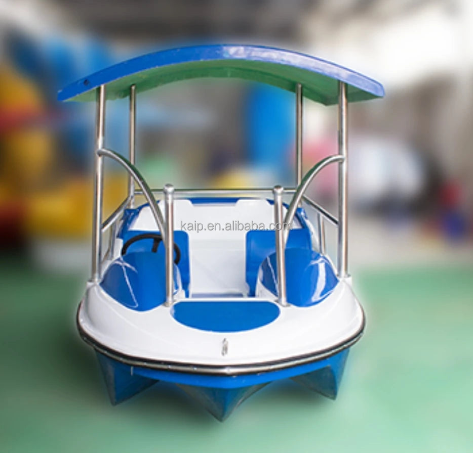 Bateau solaire électrique 6 places en fibre de verre