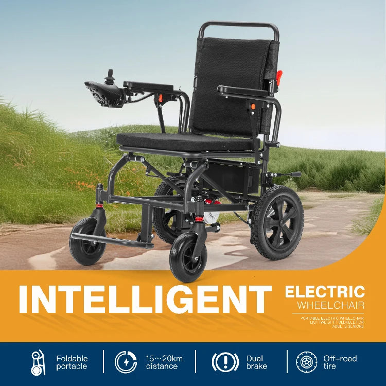 Fauteuil roulant électrique pliable ultra‑léger 500W 24V 13Ah