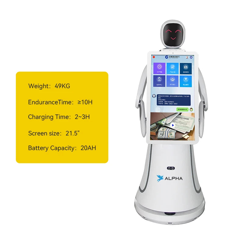 Robot Humain Interactif Amy Plus – Service Clientèle Restaurant