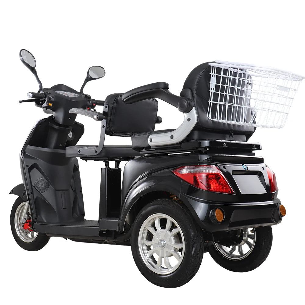 Scooter électrique vintage à trois roues VISTA-L2 avec siège double