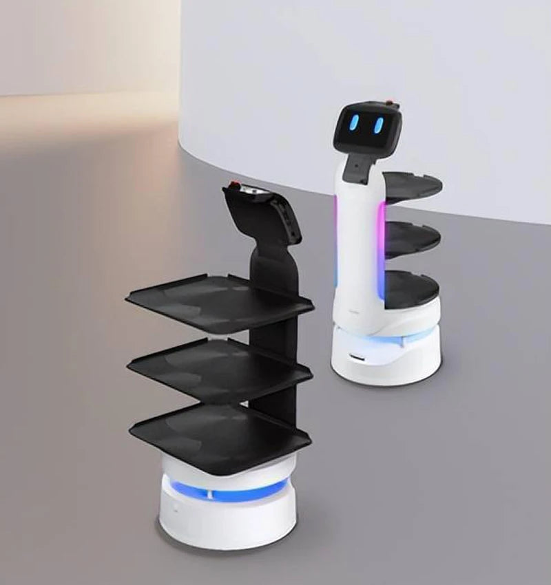 Robot Service Restaurant Burger Acier Inoxydable Haute Performance
