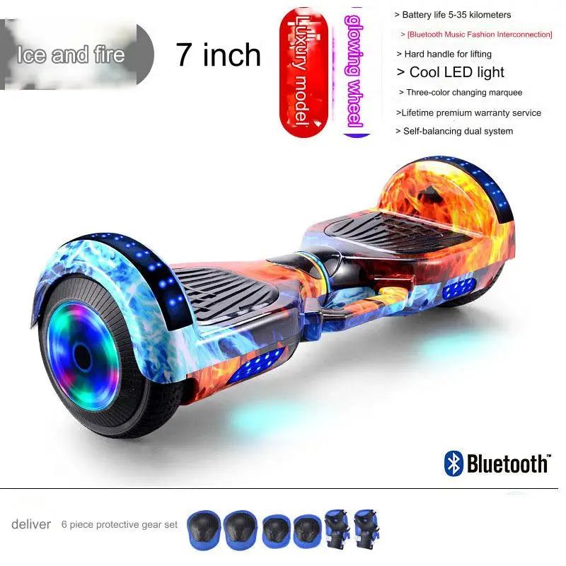 Hoverboard 350W Ultra‑Rapide 6.5‑10 pouces, Contrôle App, 36V