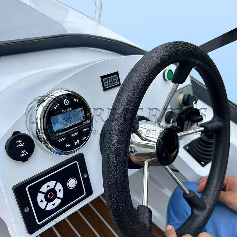 Bateau de loisir électrique 5,8 m silencieux, idéal pêche et famille