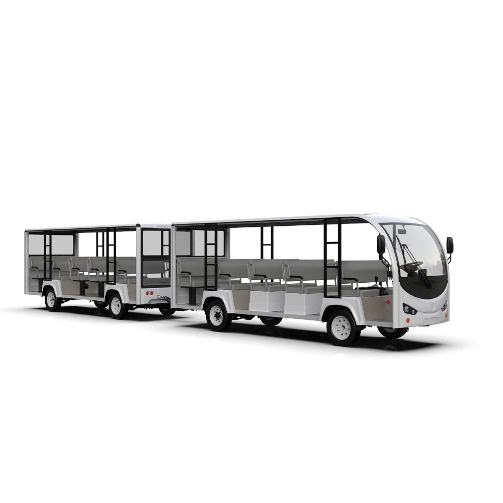 Tramway électrique 29 places PMSM 96V 15kW 300Ah