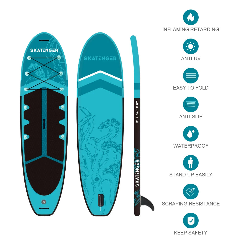 Planche SUP Électrique Skatinger 260‑430 cm Haute Vitesse