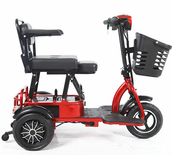 Trottinette électrique 3 roues EEC V3, haute capacité, panier intégré