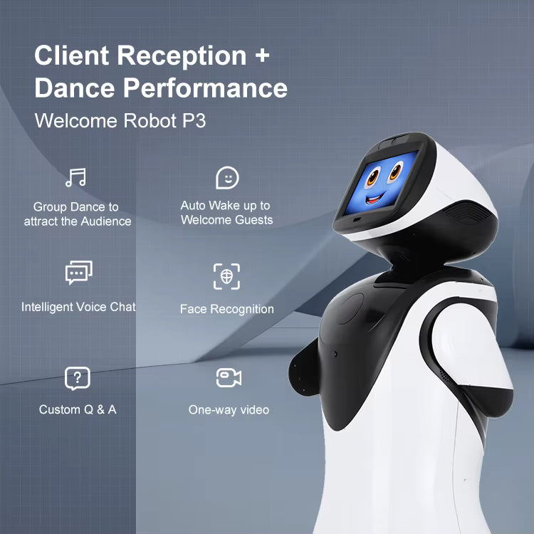 Robot d'Accueil IA Guidé – Service Micity MC 231 PadBot P3