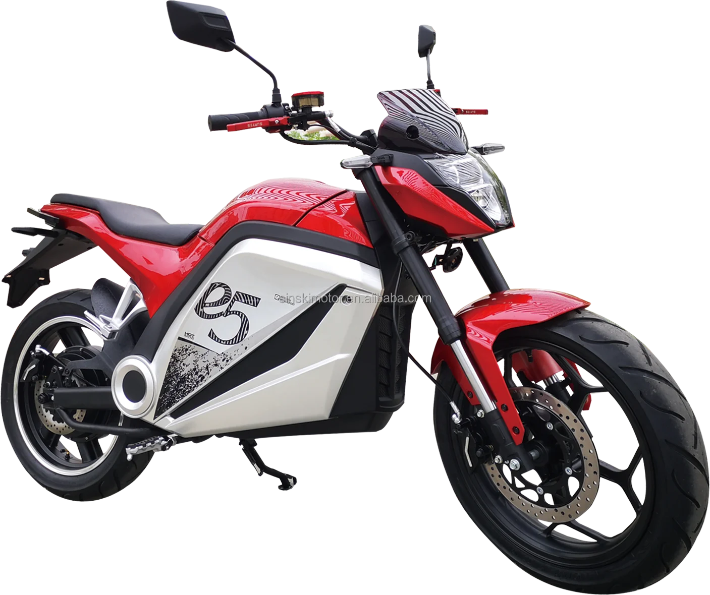 Moto électrique tout-terrain 72V 115 km/h cargo pour adulte
