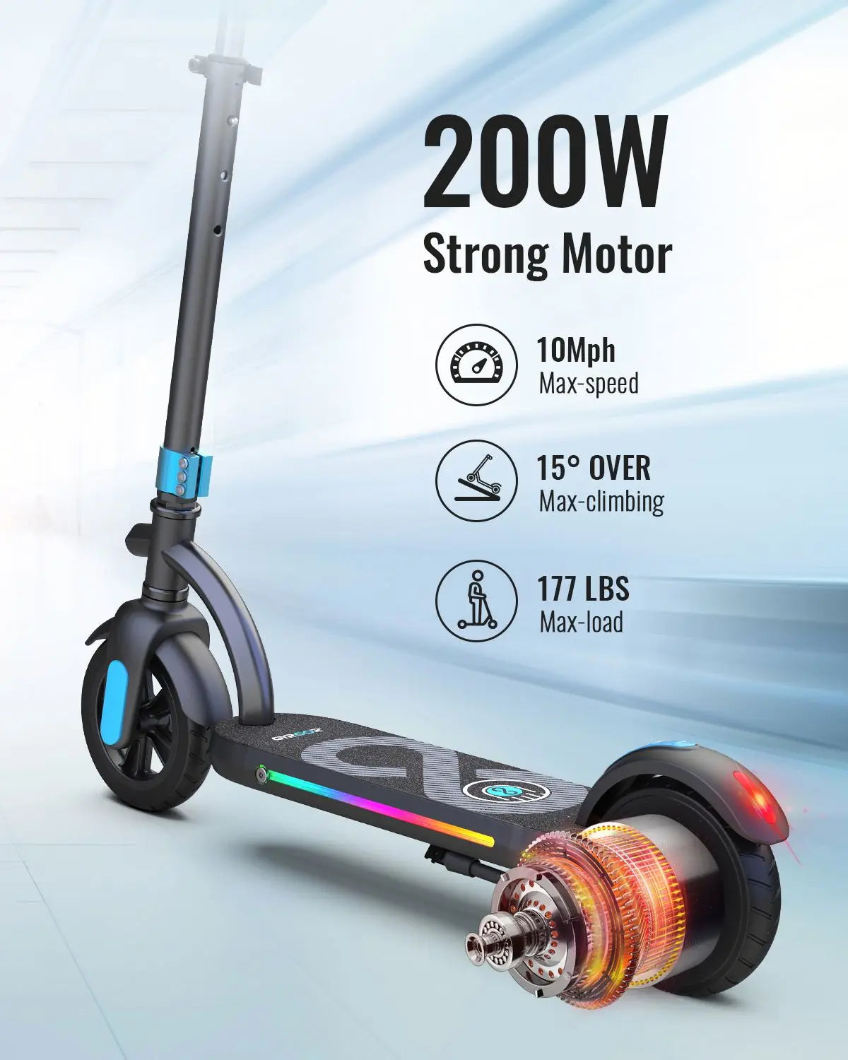 Gyroor H40 Scooter Électrique Enfant 6,5 Pouces Pliable