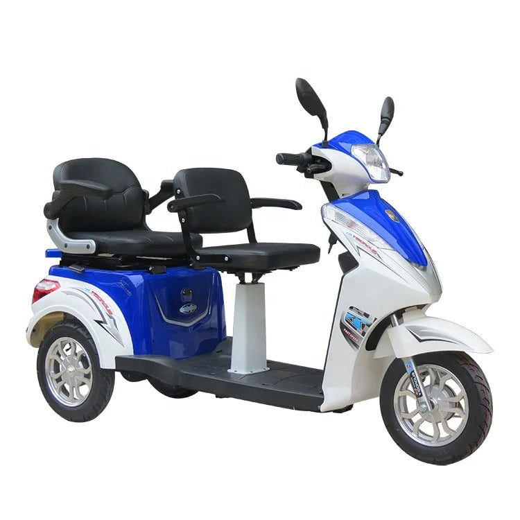 Scooter électrique vintage à trois roues VISTA-L2 avec siège double
