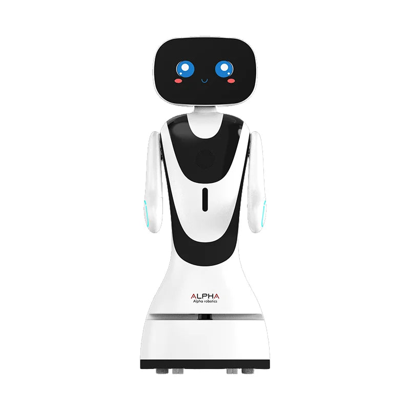 Robot Logistique Intelligent à Mesure Infrarouge pour Hall d'Exposition