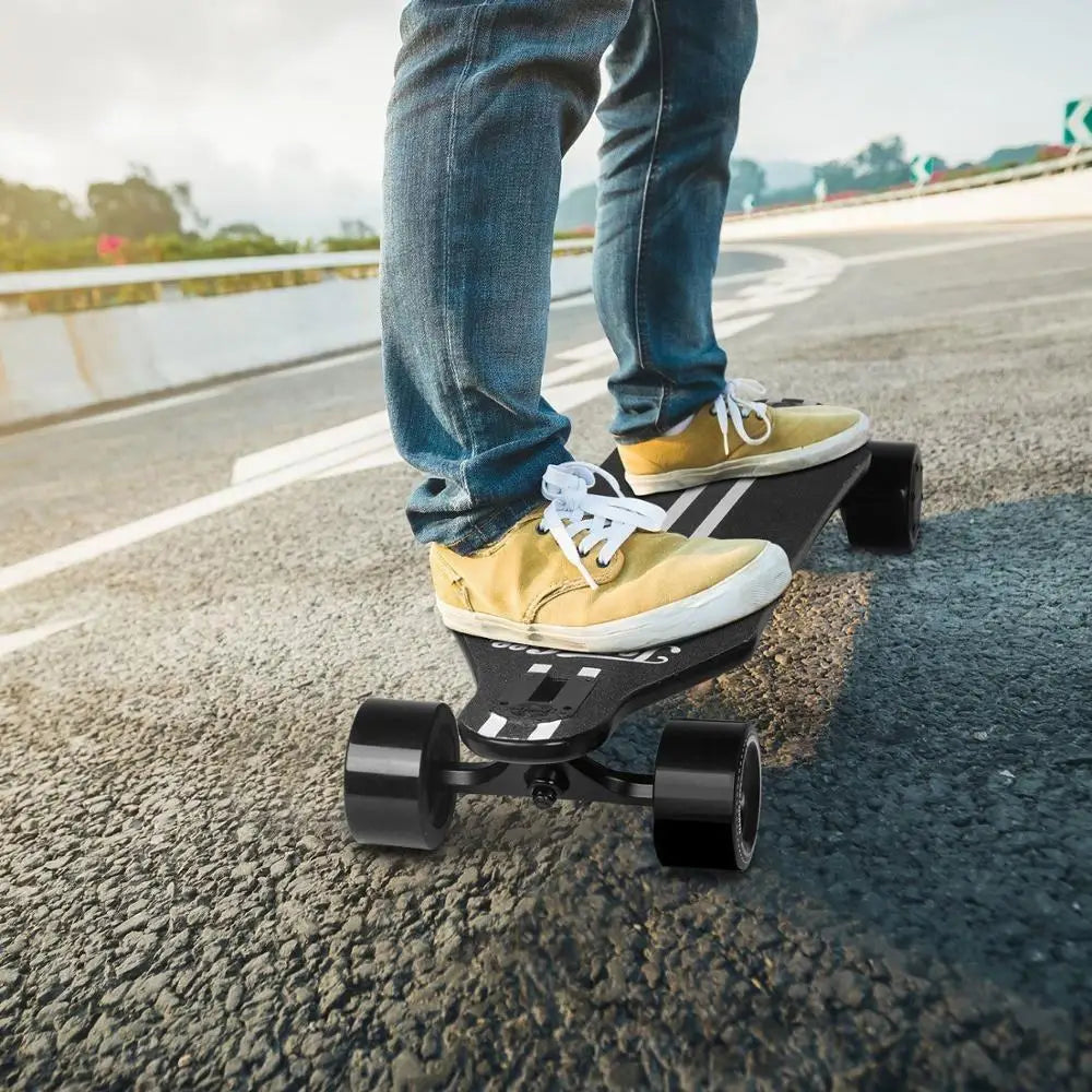 Skateboard électrique haute vitesse 45 km/h, double moteur, 10‑couches érable