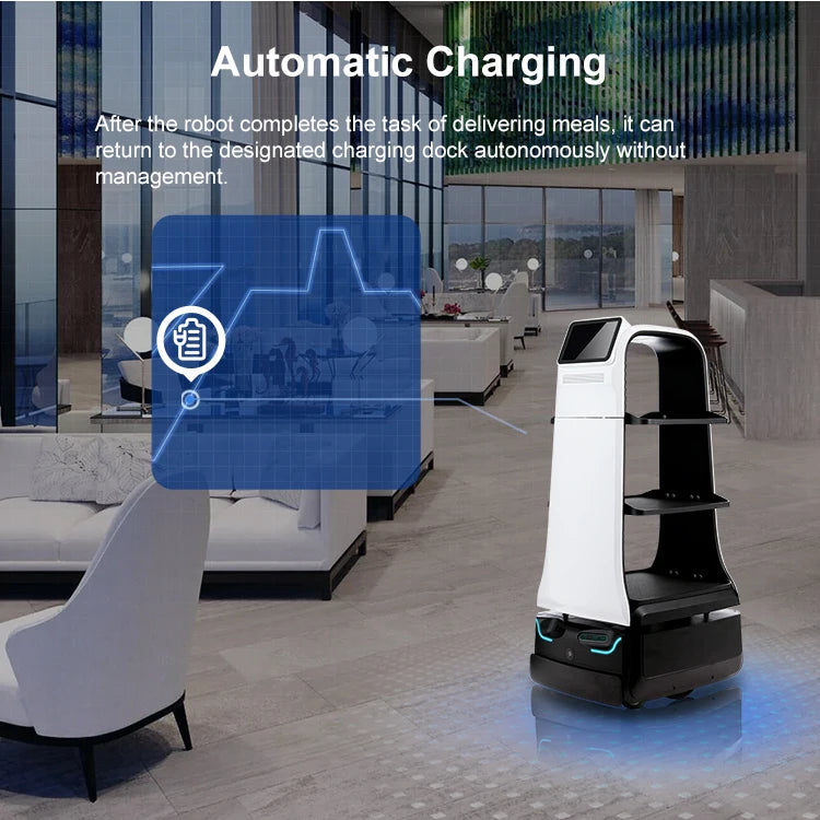 Robot de Livraison Alimentaire Pudu Bella Autonome 3 Étages