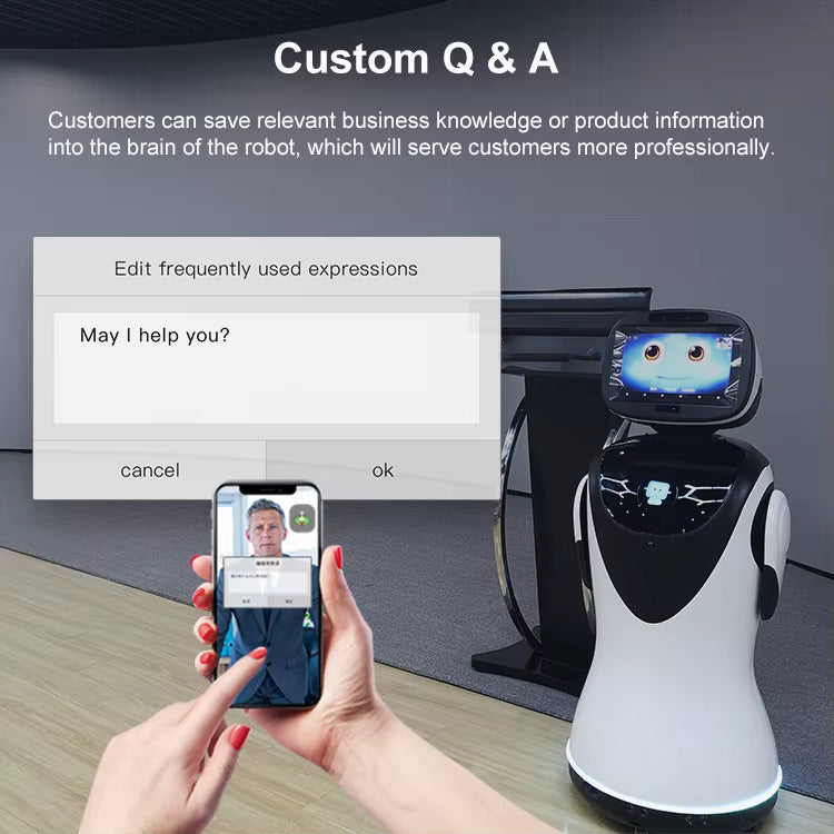 Robot d'Accueil IA Guidé – Service Micity MC 231 PadBot P3